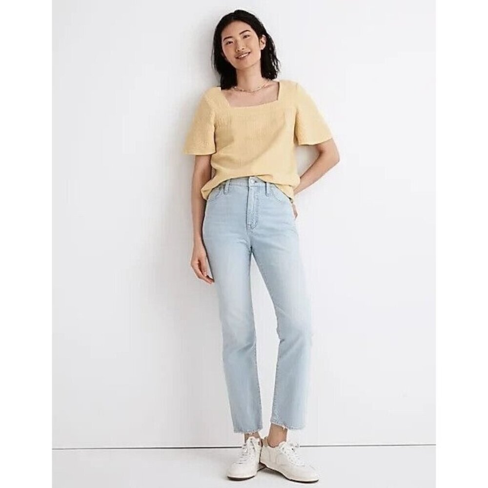 Madewell Slim Demi-Boot Jeans Bellmeade Wash Light Wash Women's Size 29